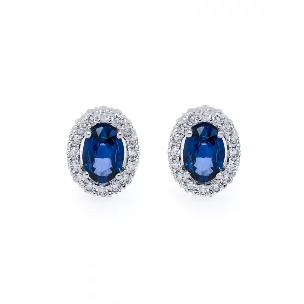 Di 1.60 ct Sapphire Earrings