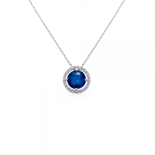 1.50 ct Sapphire Necklace