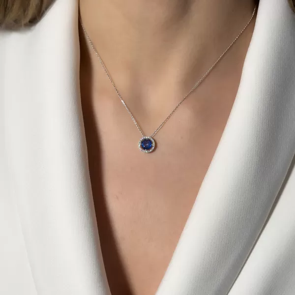 1.50 ct Sapphire Necklace