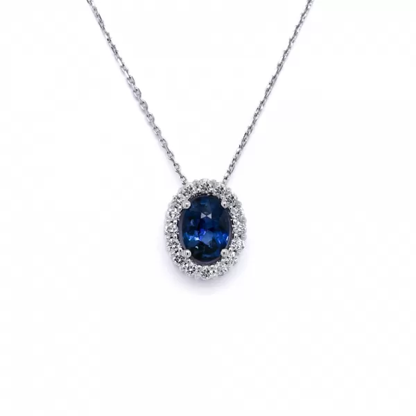 Di 0.95 ct Sapphire Necklace