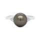 Elfa Natural Tahitian Pearl and Diamond Ring