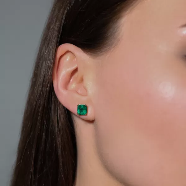Angel 3.23 ct Emerald Earrings