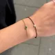 Gem Emerald Chain Bracelet