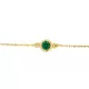 Gem Emerald Chain Bracelet