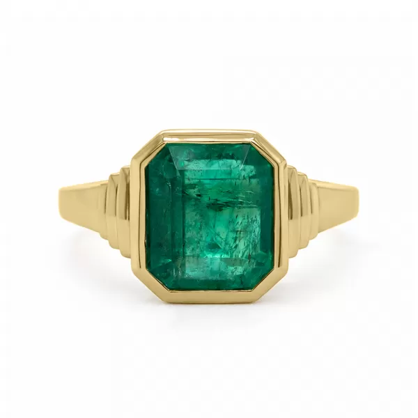 Bastion 3.81 ct Emerald Ring