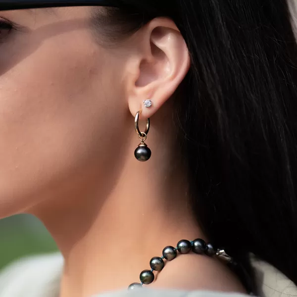 Madelin Tahitian Pearl Earrings