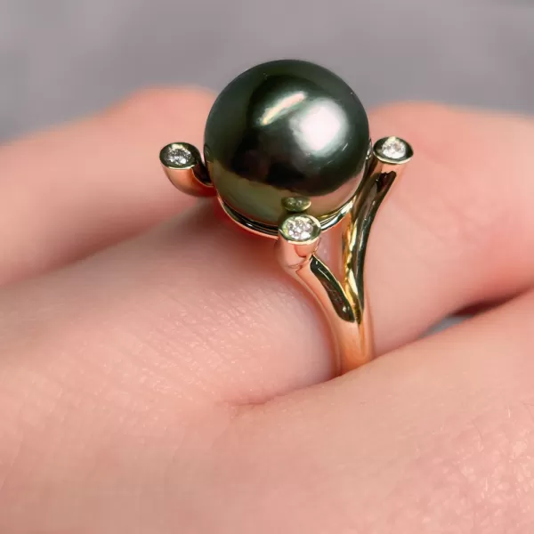 Phantom Tahitian Pearl Ring