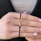 Gold Tennis Racket Thread Bracelet