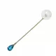 1.08 ct Topaz and Pearl Brooch