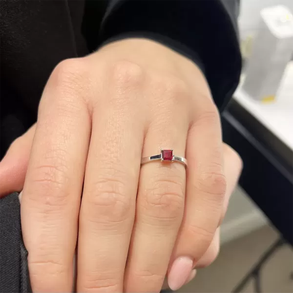 Niksa 0.40 ct Natural Ruby Ring